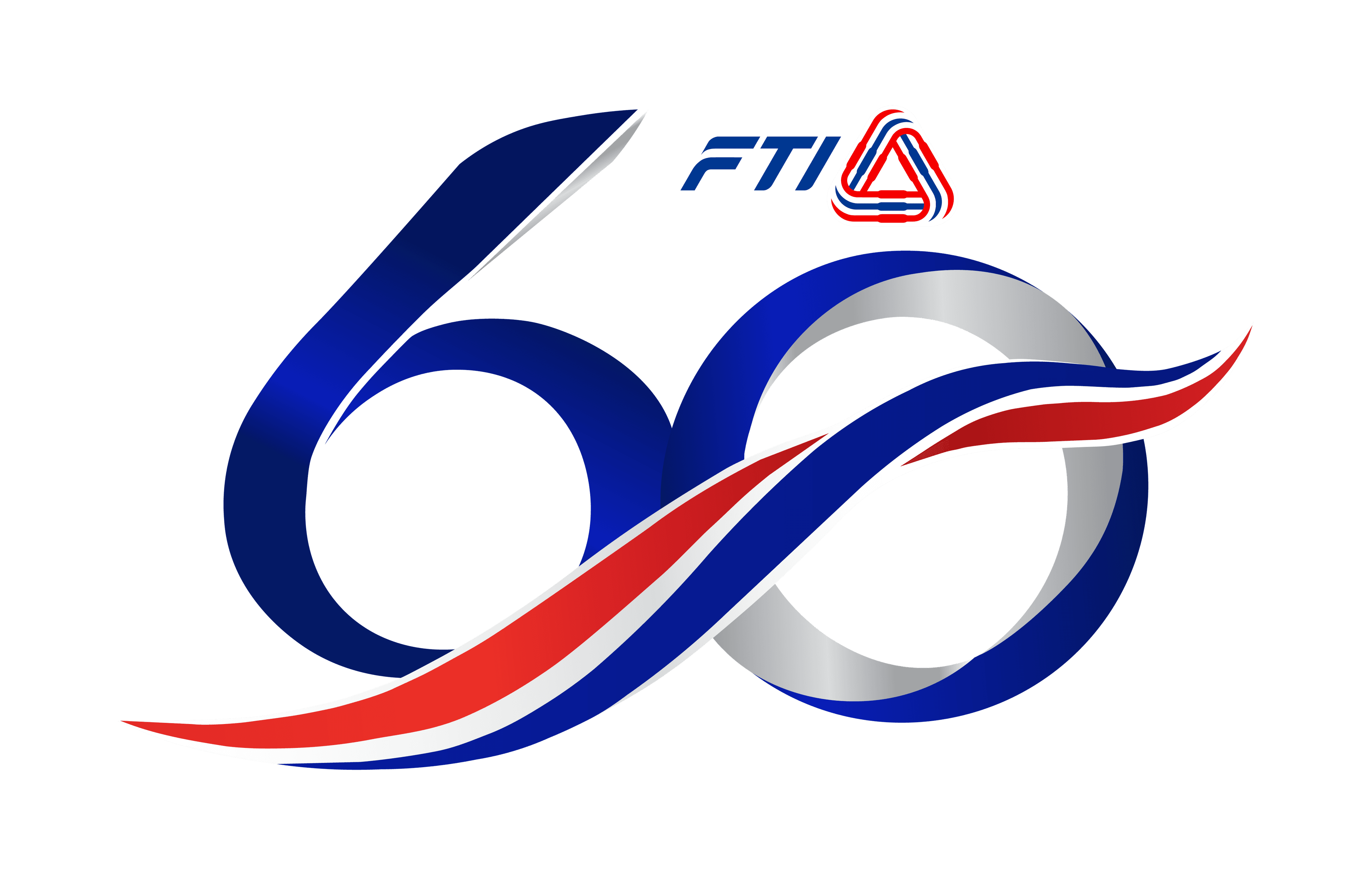 ตราสัญลักษณ์ครบรอบ 60 ปี ส.อ.ท. (สีหลัก)