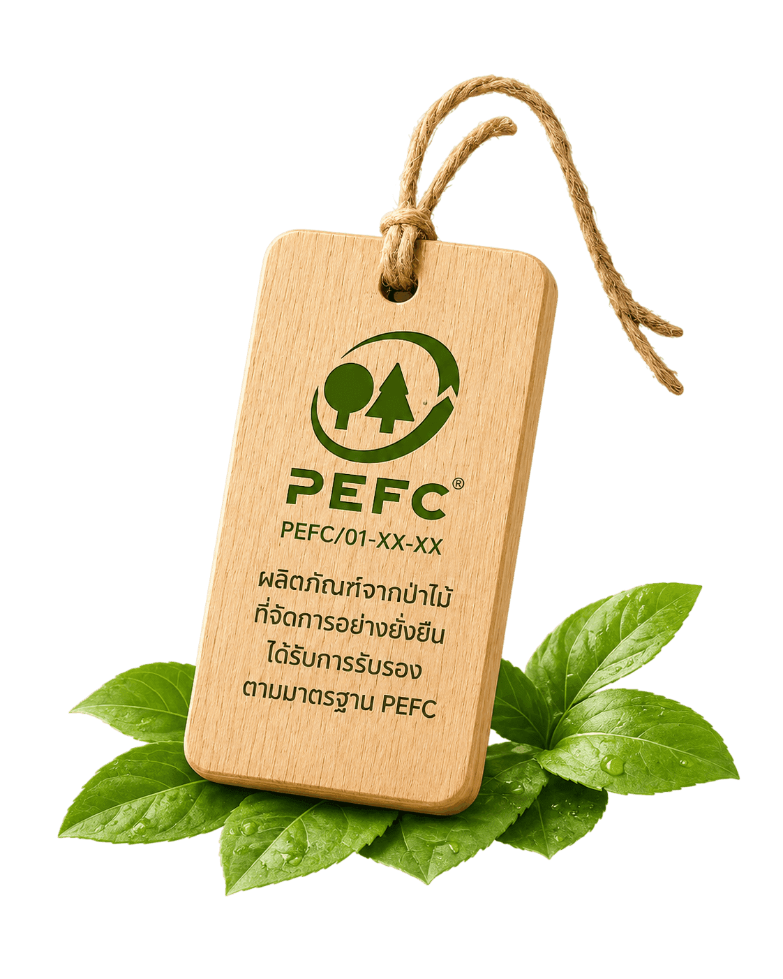 เทียบเคียงมาตรฐานสากลและโลโก้ PEFC
