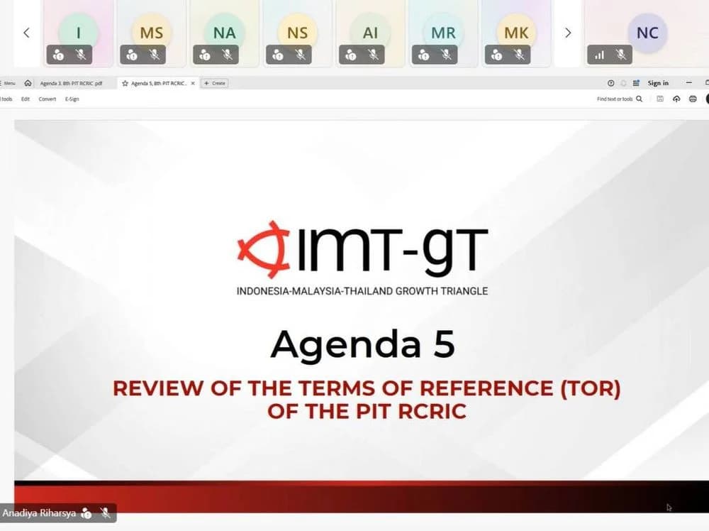 ส.อ.ท. ร่วมประชุมคณะทำงานขับเคลื่อนโครงการเมืองยางพารา IMT-GT ครั้งที่ 8