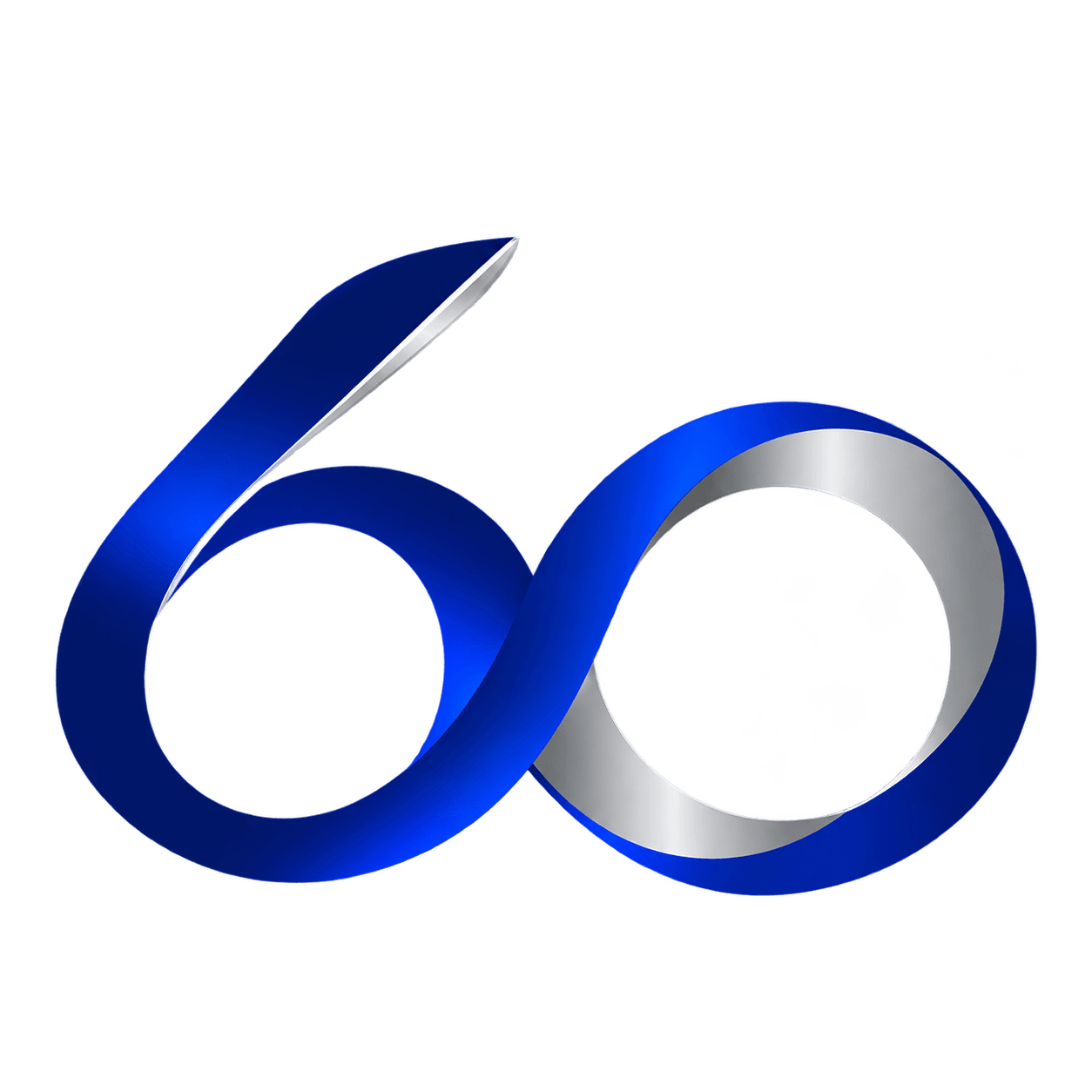 เลข 60 ดีไซน์เป็น Infinity