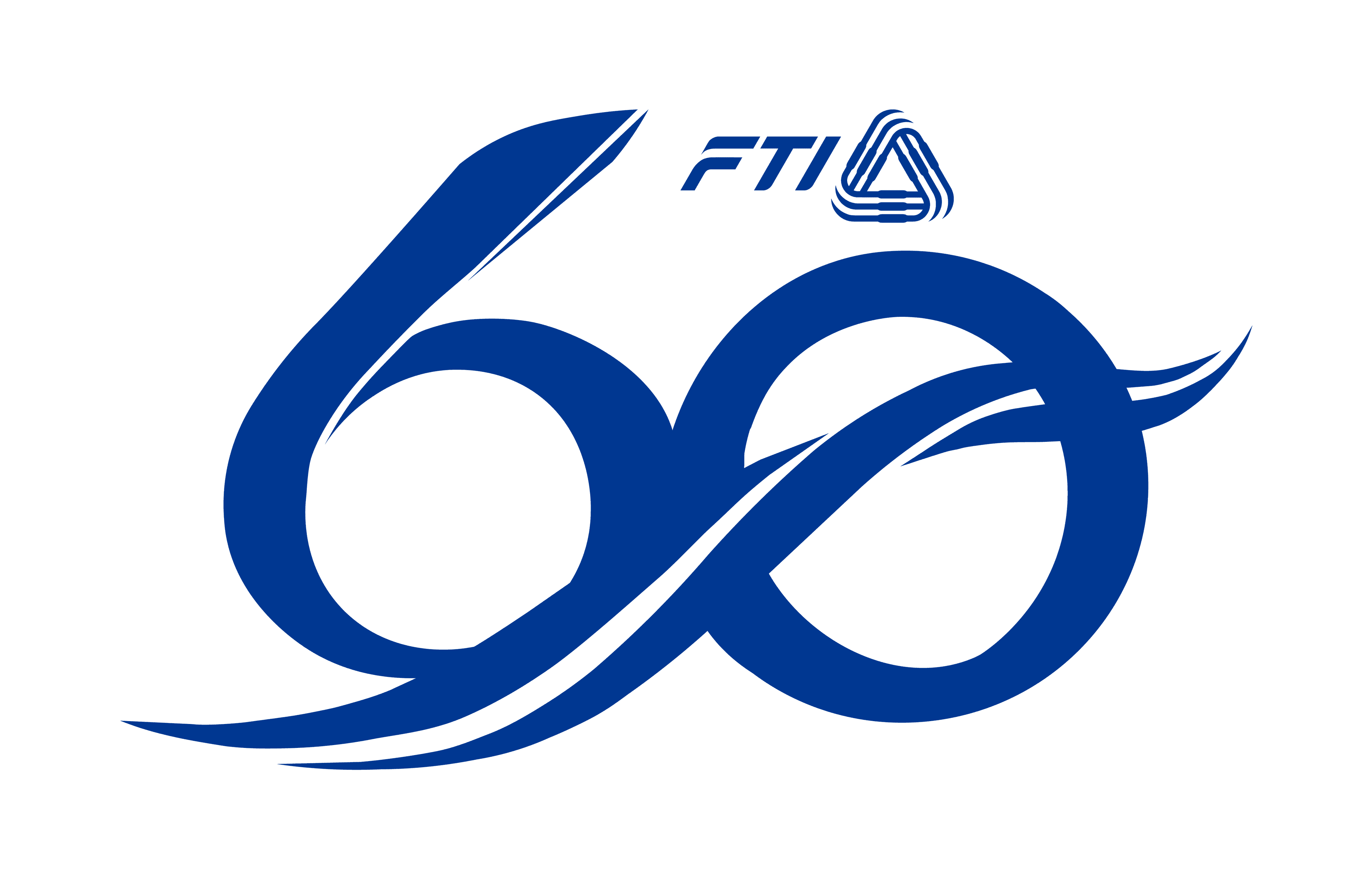 ตราสัญลักษณ์ครบรอบ 60 ปี ส.อ.ท. (น้ำเงิน)