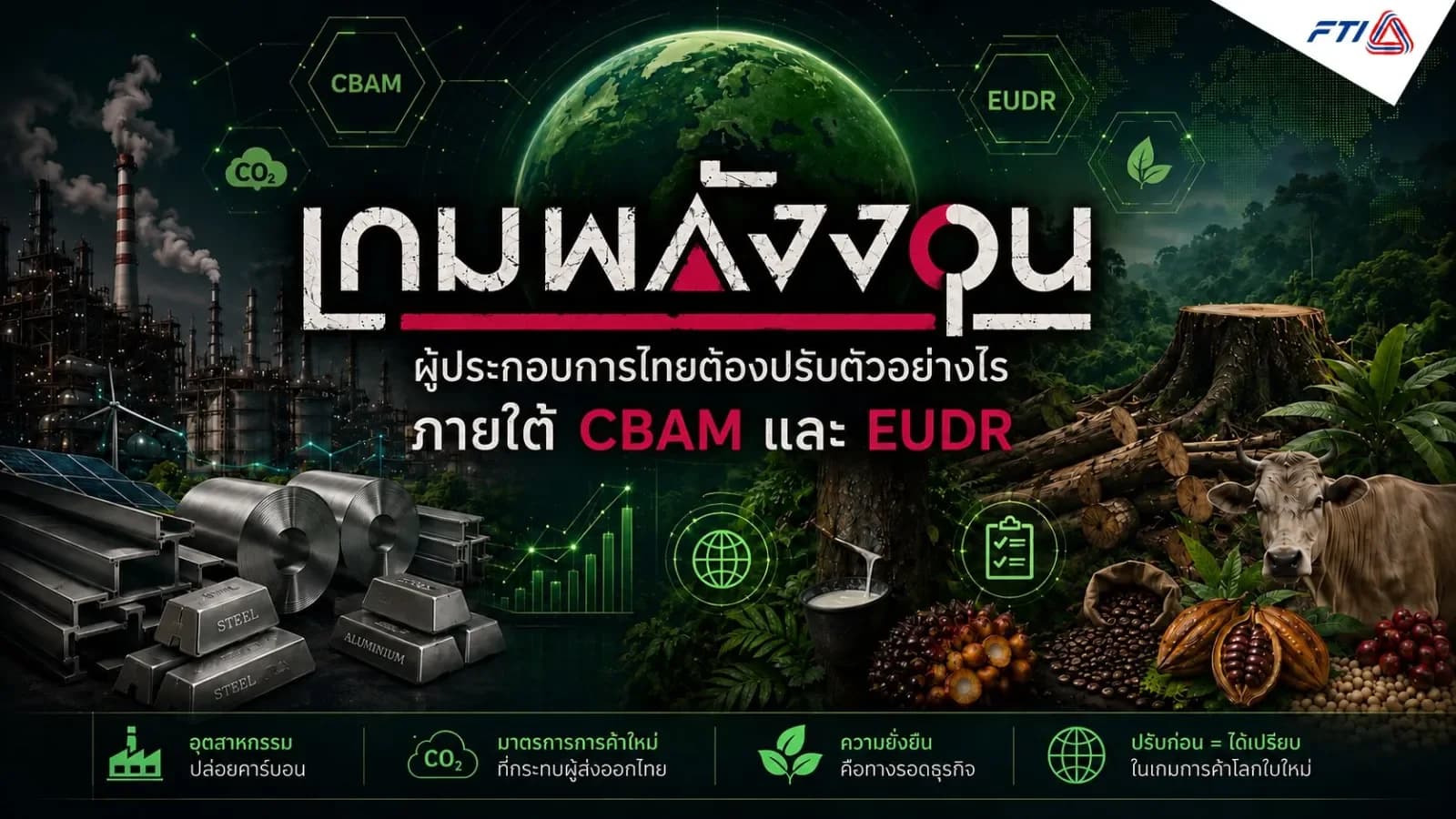 “เกมพลังงาน” ผู้ประกอบการไทยต้องปรับตัวอย่างไร ภายใต้ CBAM และ EUDR
