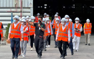 กลุ่มอุตฯ อะลูมิเนียมเยี่ยมชม Gigafactory โรงงานผลิตแบตเตอรี่ลิเธียมไอออนใหญ่ที่สุดในอาเซียน